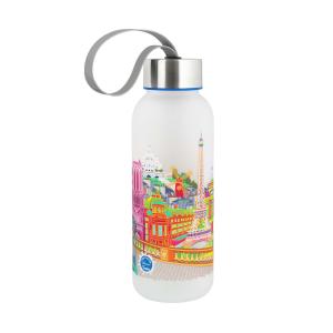 Botella 42 cl   acero  22 x 6 x 6 cm