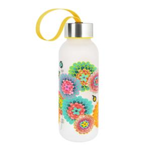 Botella 42 cl  amarillo acero  22 x 6 x 6 cm