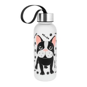 Botella 42 cl  Bulldog acero  19 x 6 x 6 cm