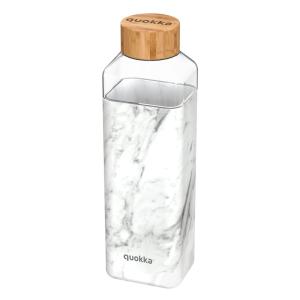 Botella cristal con funda de silicona 700 ml marble