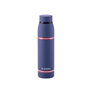 Botella de agua de acero inoxidable color azul 27x7x7cm