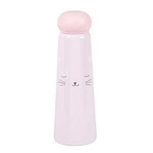 Botella de agua de acero rosa 0,5L