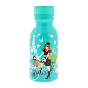 Botella termo 40 cl  azul 2 acero inoxidable  18 x 0 x 6 cm