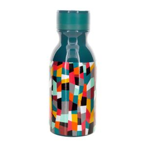 Botella termo 40 cl  multicolor silicona  18 x 0 x 6 cm