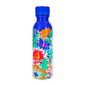 Botella termo 60 cl  azul silicona  24 x 7 x 7 cm