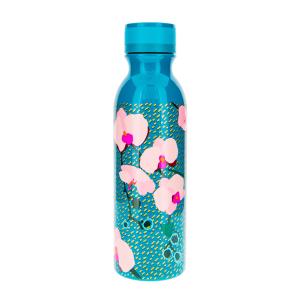 Botella termo 60 cl  orchid silicona  24 x 7 x 7 cm