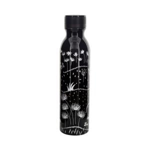 Botella termo 75 cl  blanco y negro silicona  28 x 0 x 7 cm