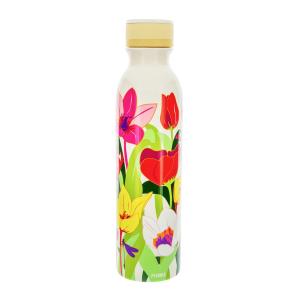 Botella termo 75 cl  multicolor silicona  28 x 0 x 7 cm