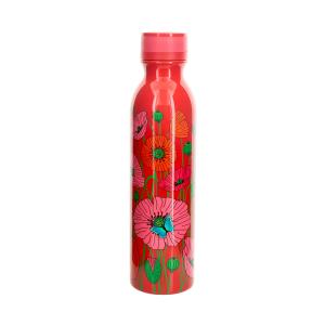 Botella termo 75 cl  rojo silicona  28 x 0 x 7 cm