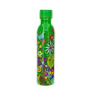 Botella termo 75 cl  verde silicona  28 x 0 x 7 cm