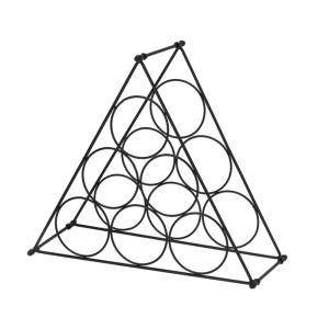 Botellero en metal cromado de 39 cm