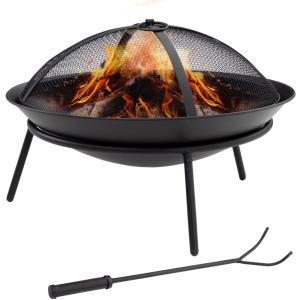 Brasero exterior 47x47x33 cm negro