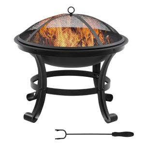 Brasero exterior 55x55x50 cm negro