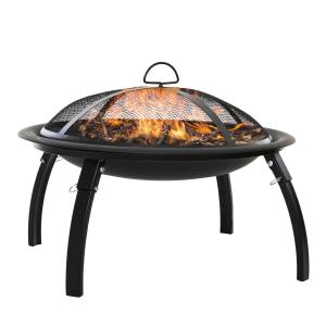 Brasero Exterior Negro 55x55x39.5 cm