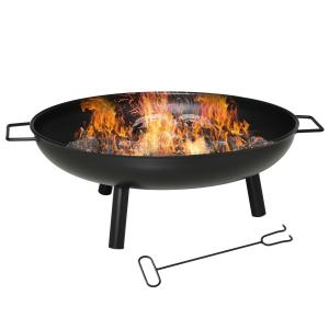 Brasero exterior Negro 90x79.5x28 cm