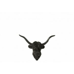 Búfalo colgante resina negro alt. 32