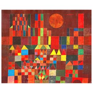 Burg Und Sonne (Castillo y Sol) - Paul Klee - cm. 50x70