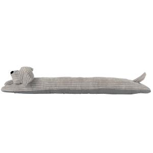 Burlete sujetapuertas de color beige en forma de perro