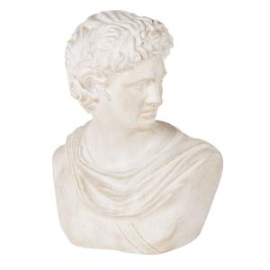 Busto de hombre de magnesita crudo Alt 50 cm