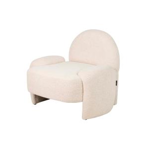 Butaca beige de tela 89x80x74cm