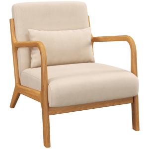 Butaca de salón 61x78x76 cm beige