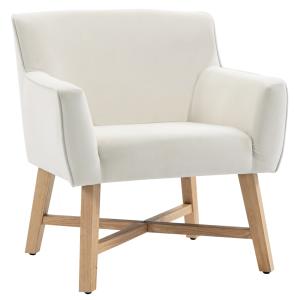 Butaca de salón 67x65x74 cm blanco