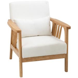 Butaca de salón 68x75x78 cm crema