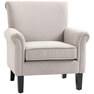 Butaca de salón 79x78x87 cm gris