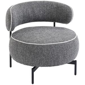 Butaca de salón 81x82x73 cm gris oscuro