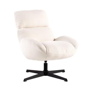 Butaca giratoria de Poliéster beige 72 x 88