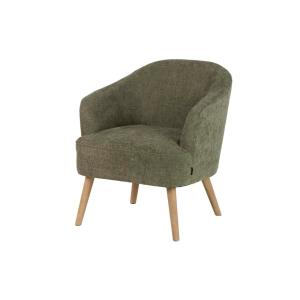 Butaca marron de madera 72x71x79cm