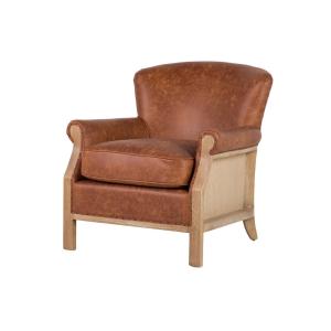 Butaca marron de poliéster 76x81x78cm