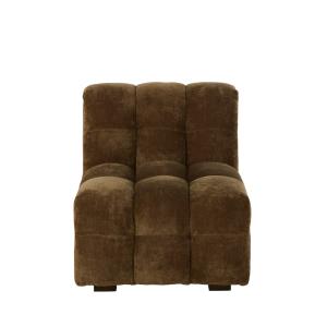 Butaca nube para sofá modular de tela aterciopelada verde c…