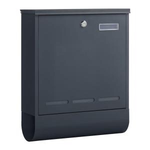 Buzón de correos con cerradura y 4 llavers de color gris an…