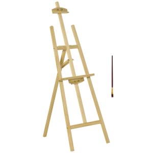 Caballete de pintura 51.5x71.5x134.5 cm madera natural