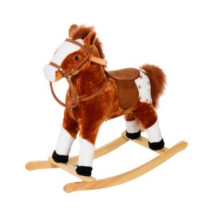 Caballito balancín 74x28x65cm marrón