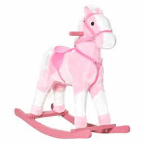 Caballito balancín 74x28x65cm rosa