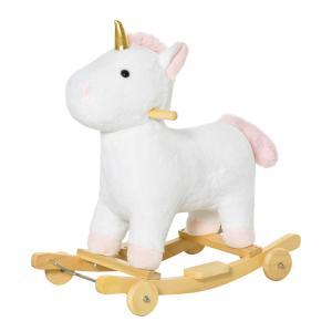 Caballito Balancín para Niños 63x38x63 cm color Blanco