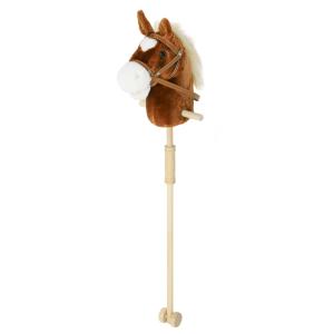 Caballo de palo 95x25x27 cm marrón