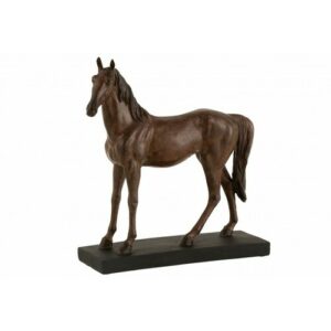 Caballo resina marrón Alt. 36 cm