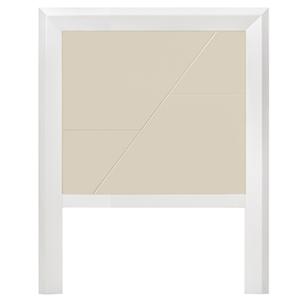 Cabecero 110x140 blanco/crema