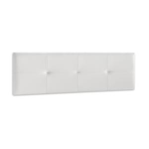 Cabecero 160 cm acolchado capitoné tapizado polipiel blanco