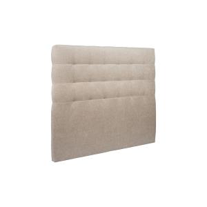 Cabecero acolchado 150 cm - tela natté marrón beige