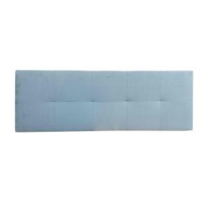 Cabecero cama en tela velvet gris cama doble 150 cm