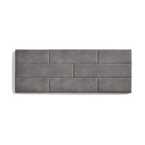 Cabecero de cama 105 muro ladrillos tela antimanchas gris 1…