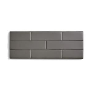 Cabecero de cama 150 muro ladrillos de polipiel gris 152x57…