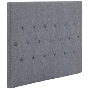 Cabecero de cama 160x7x120 cm gris