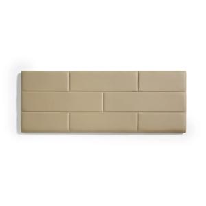 Cabecero de cama 80 muro ladrillos de polipiel camel claro…