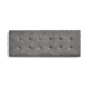 Cabecero de cama 90 capitone cuadros tela antimanchas gris…