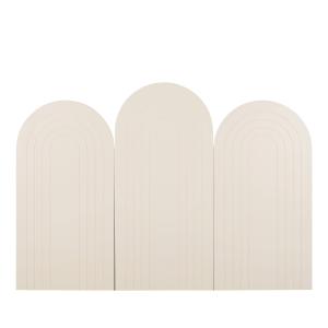 Cabecero de cama de 160 cm blanco crema